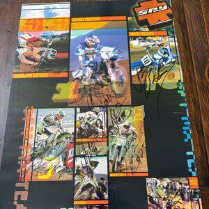 SPY Goggles 1999 Moto Team Poster - Autographed